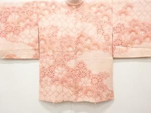 未使用品　本総絞り　古典柄に菊・楓・唐松模様　絵羽織